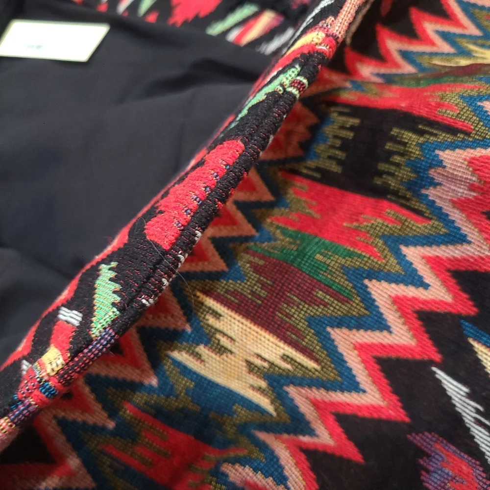 NEVER FULLY DRESSED 🏷️NWT Bright Native Tribal Ikat Embroidry Blanket Coat XL - Picture 10 of 14